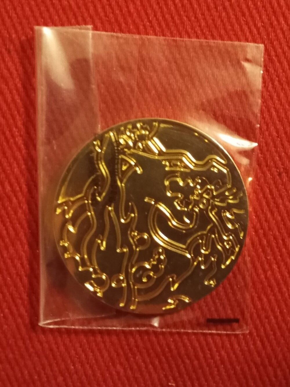 Metal Charizard Pokemon coin token